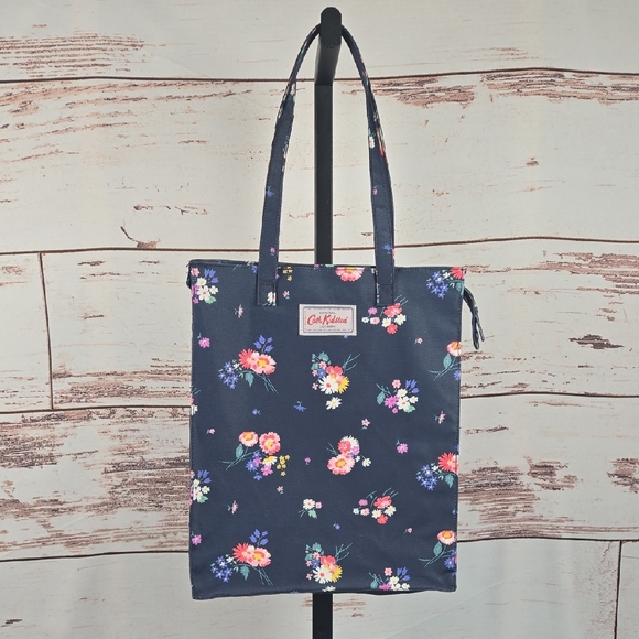 Cath Kidston Floral Print Tote Bag Navy - Picture 1 of 9